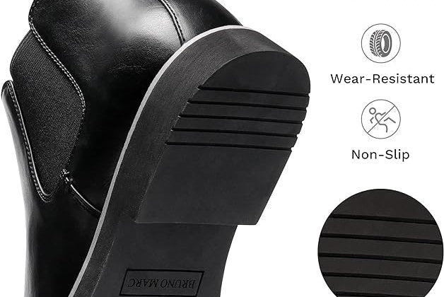 Cizme chelsea pentru bărbați Bruno Marc, negru, 45