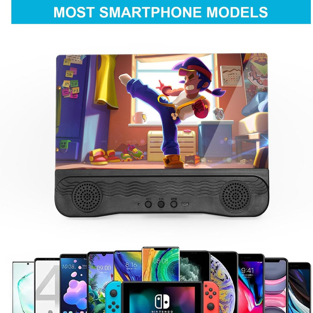 Amplificator ecran telefon, nintendo, difuzor, blutooth, 12"