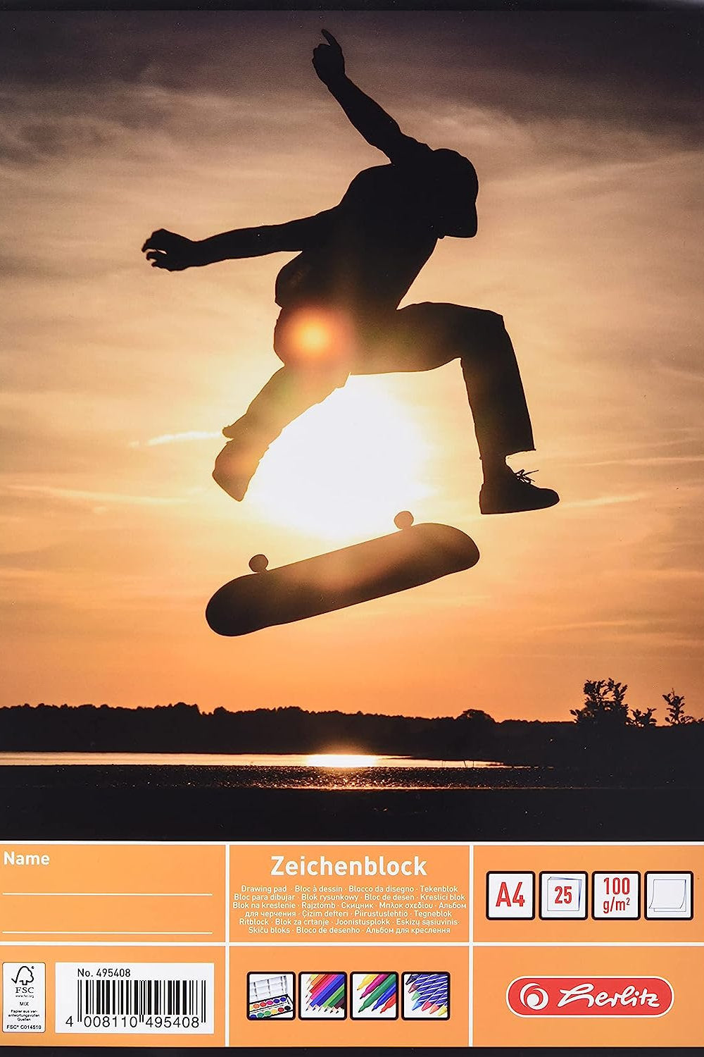 4 x Bloc de desen Herlitz A4, 25 pagini