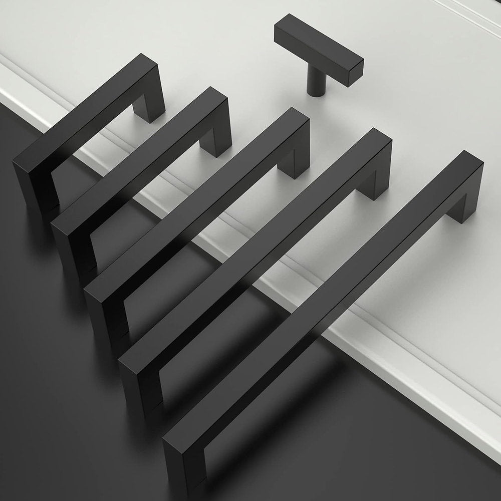 Maner de mobila Amerdeco, negru, 27cm