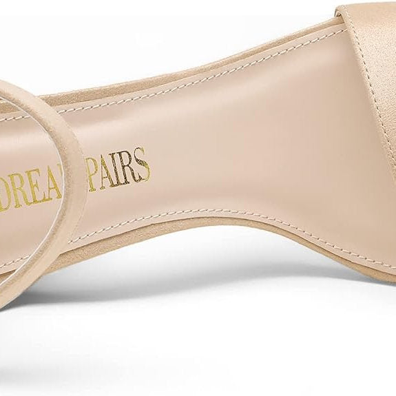 Sandale de damă cu toc, Dream Pairs, Maro, 40