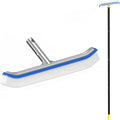 Perie curatare piscina, curbata 43cm, coada 140cm