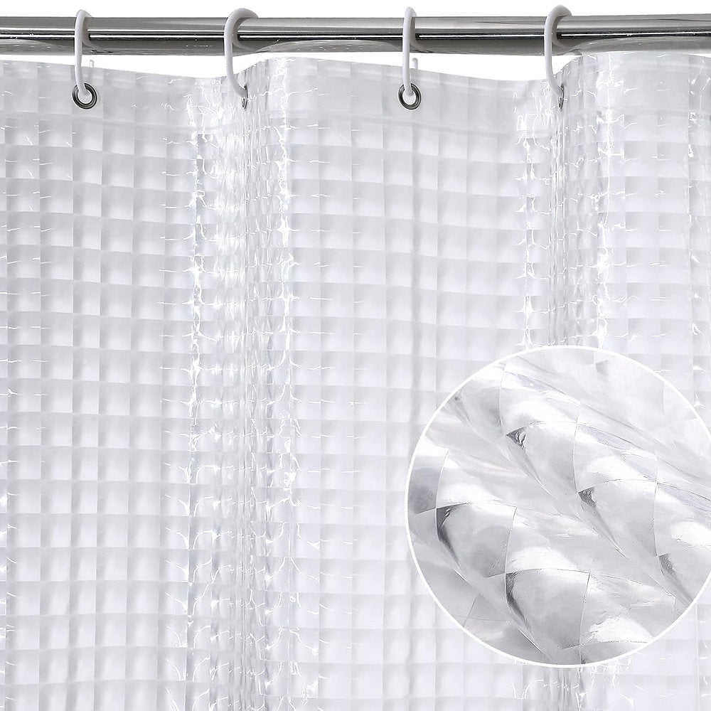 Perdea de duș LuxFocus cu 12 cârlige, 130 g/m², 178x90 sau 183cm