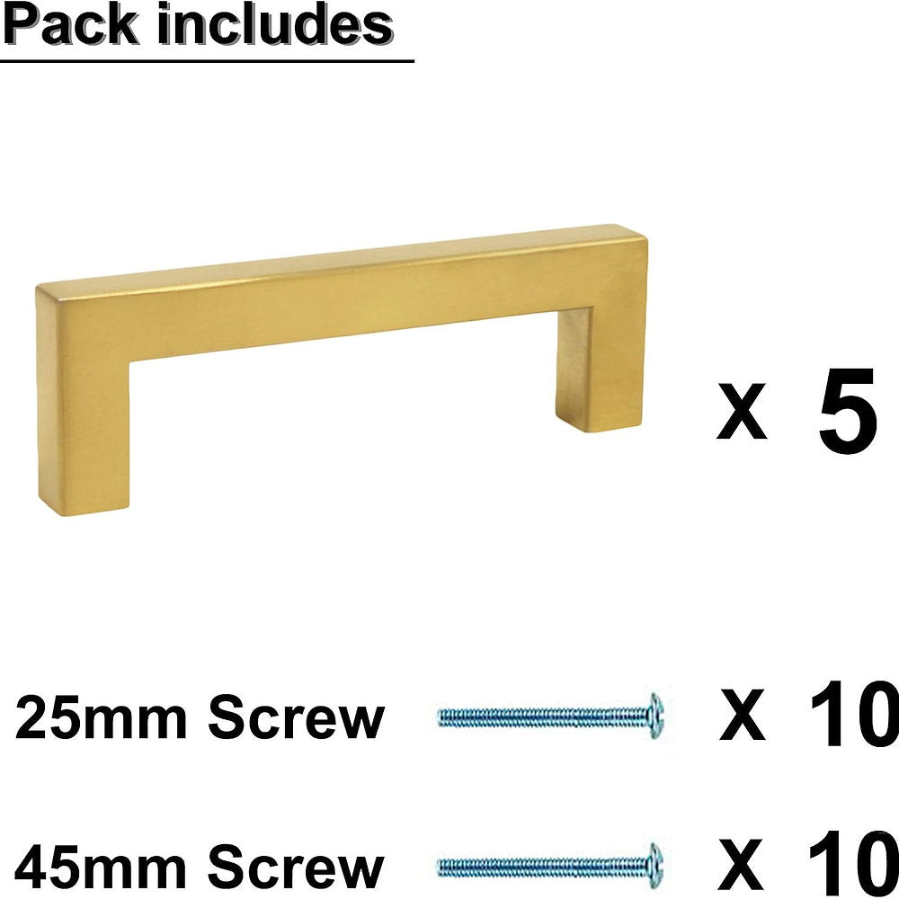 Maner de mobila Probrico Gold, auriu, 170cm