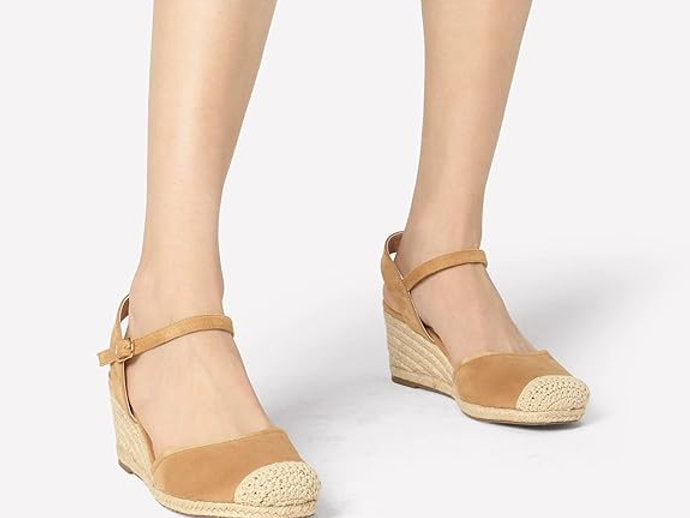 Sandale de damă cu toc, Dream Pairs, Kaki, 40