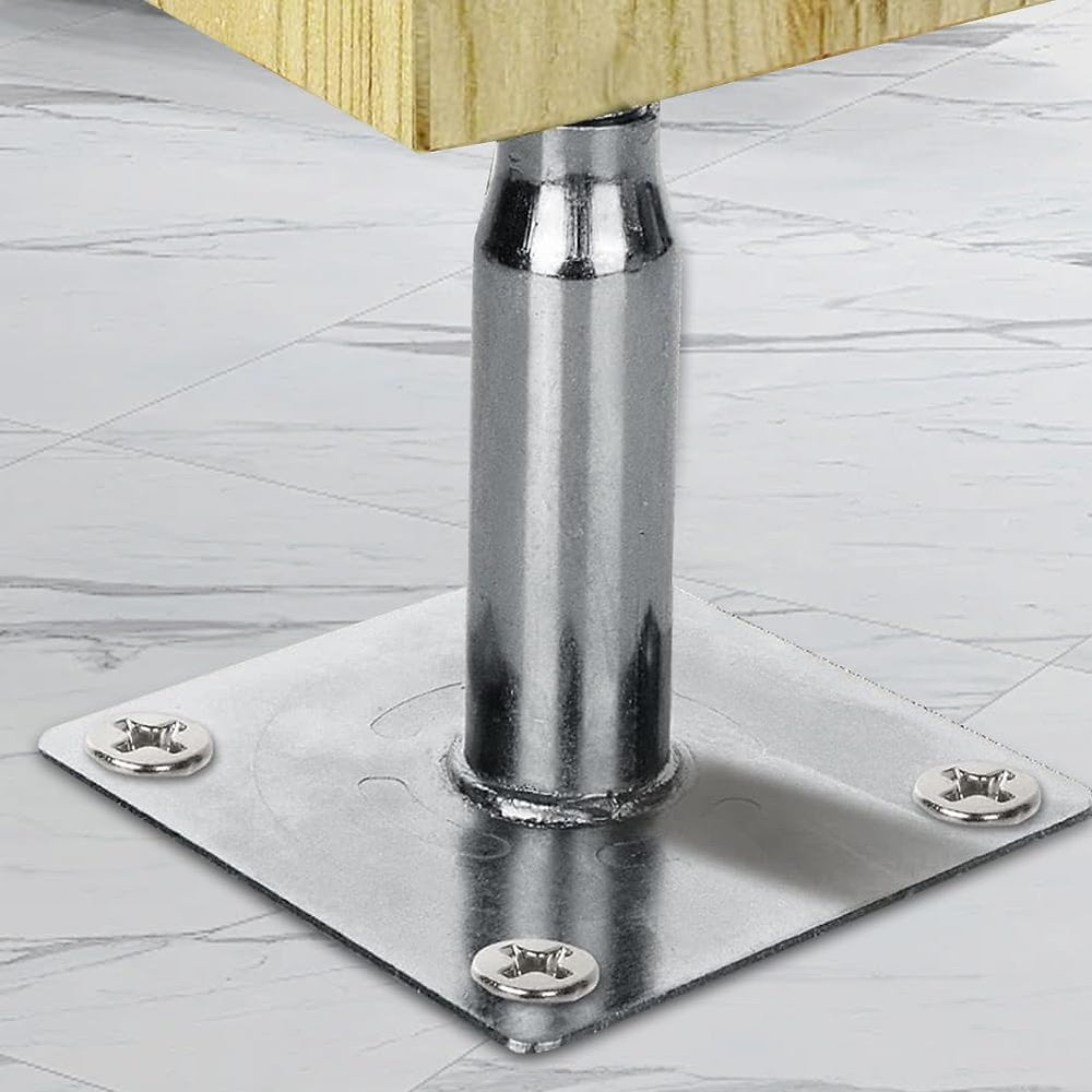 Suport stalp reglabil, Zinueen, 105-19cm, 75x75mm/95x95mm