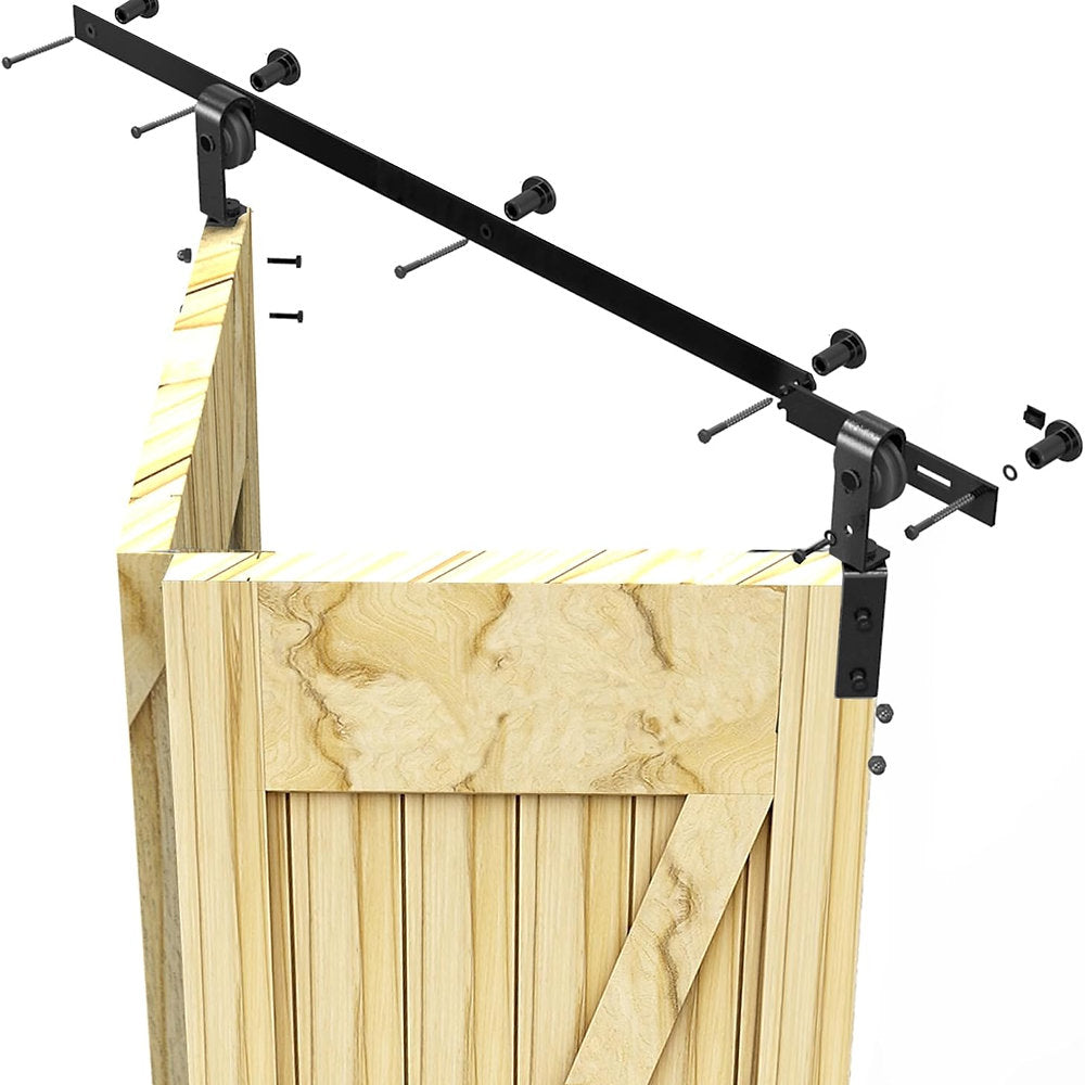 Kit de montare usi pliabile, mecanism usa plianta, 92 cm, Qinaixqm