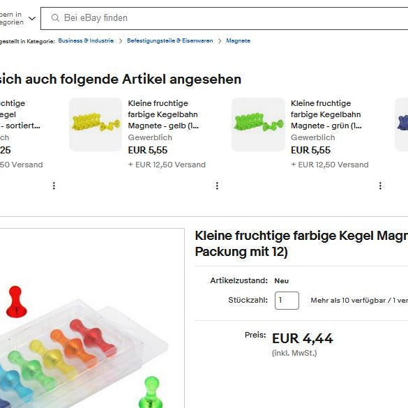 2 x Magneti mici asortati pentru birou si frigider 13 x 19 mm, set de 12