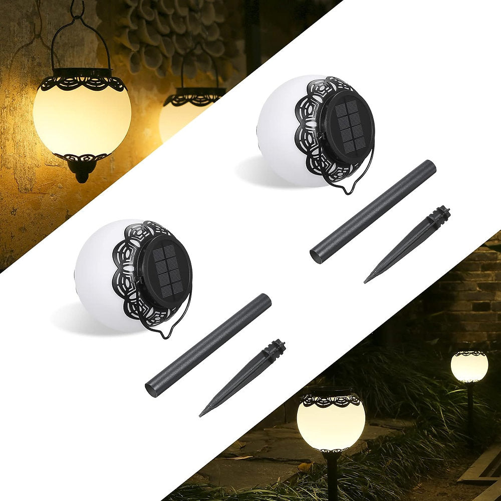 Lămpi solare IP65, Bonsery, decorative, set de 2