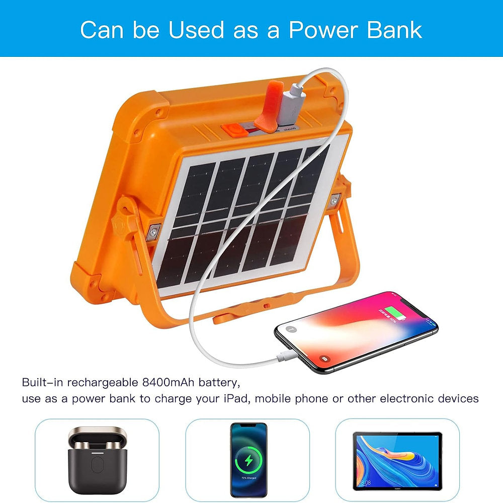 Lampa cu incarcare solara, multifunctionala, 100W