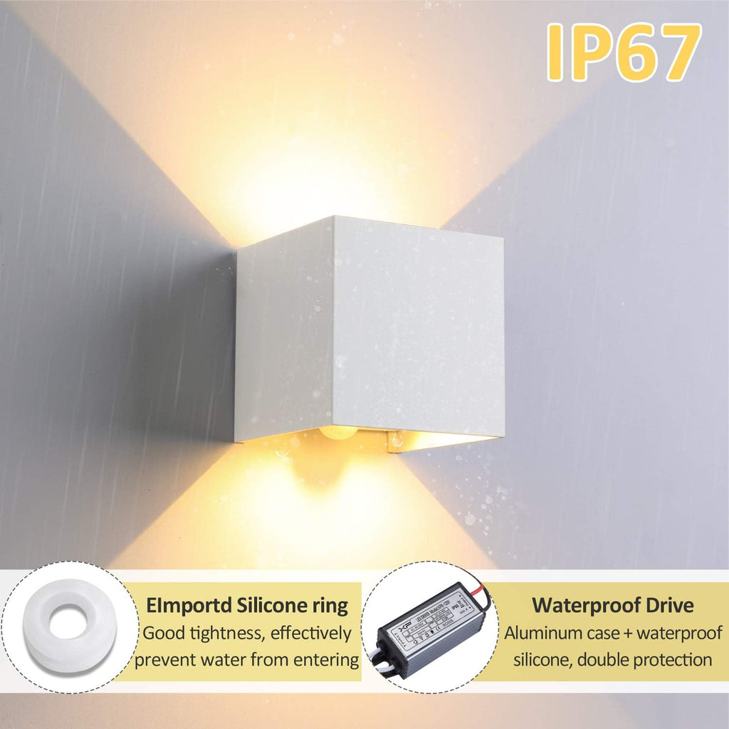 Aplica led interior exterior cu senzor, reglabil, 12W, IP67