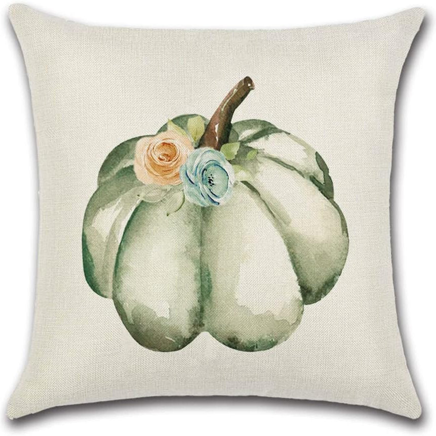 Set de 4 fete perna decorative bumbac, 45x45cm toamna