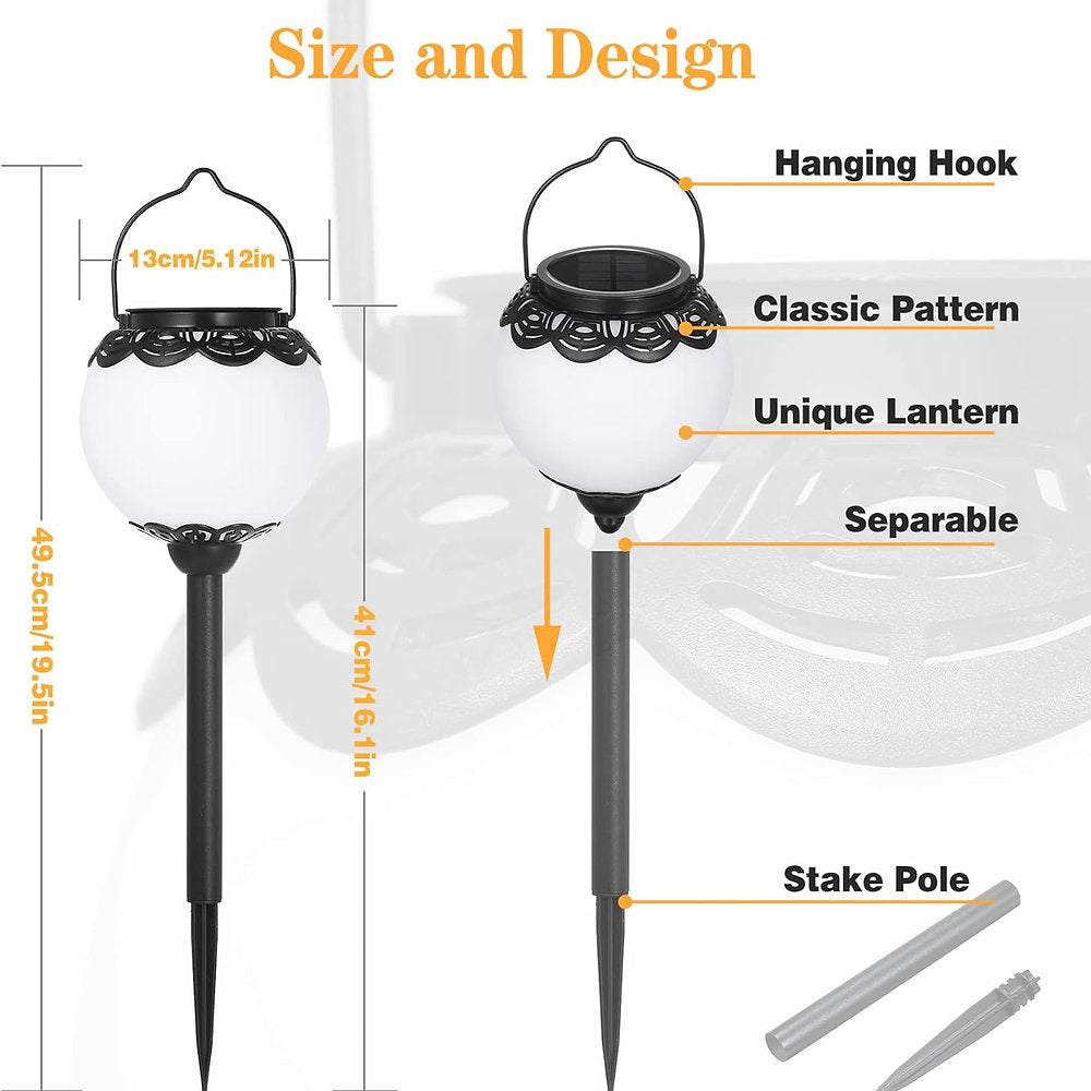 Lămpi solare IP65, Bonsery, decorative, set de 2