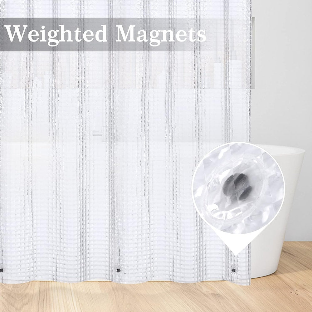 Perdea de duș LuxFocus cu 12 cârlige, 130 g/m², 178x90 sau 183cm