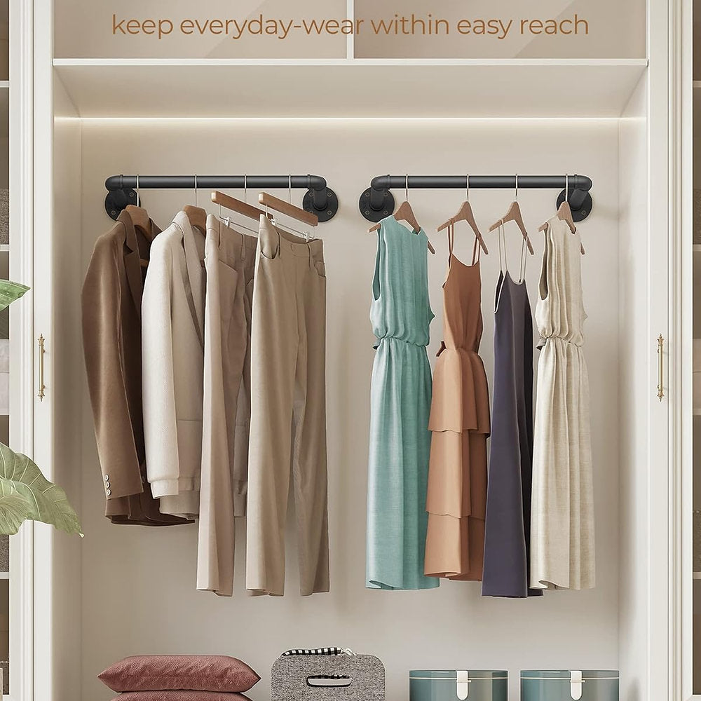 Bare suport imbracaminte, Oropy, retro, 49cm, set de 2, 60kg