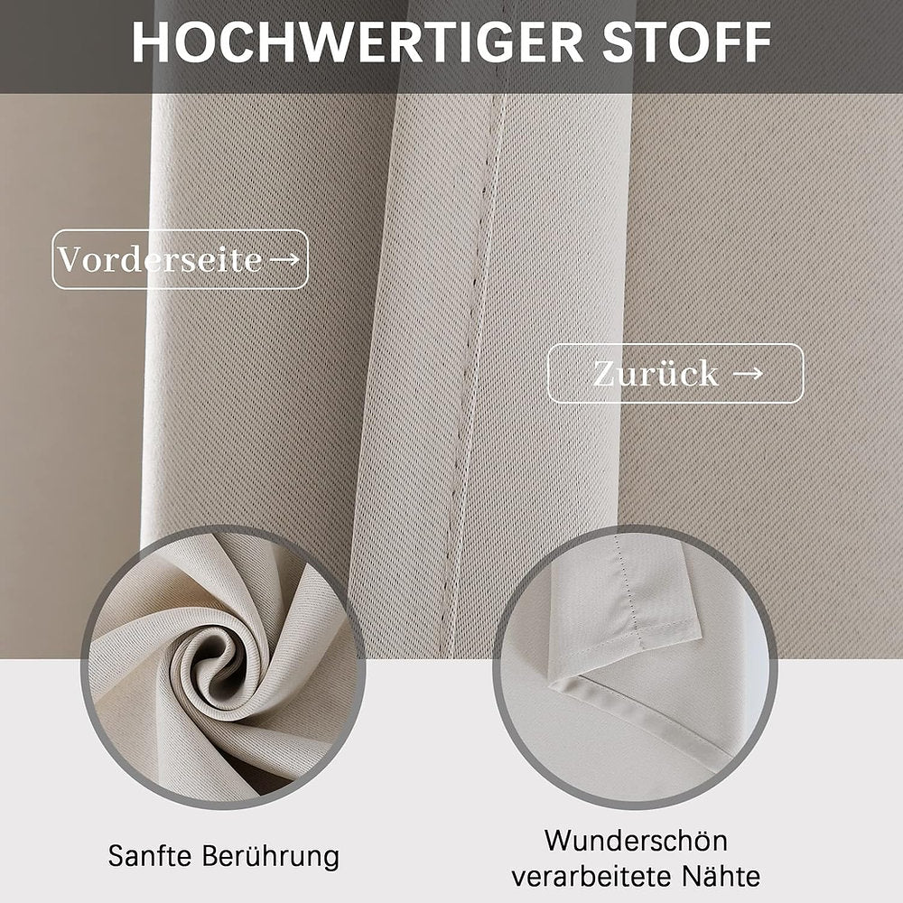 Draperii Opace Aprtime, termic, set de 2, 140x 245cm