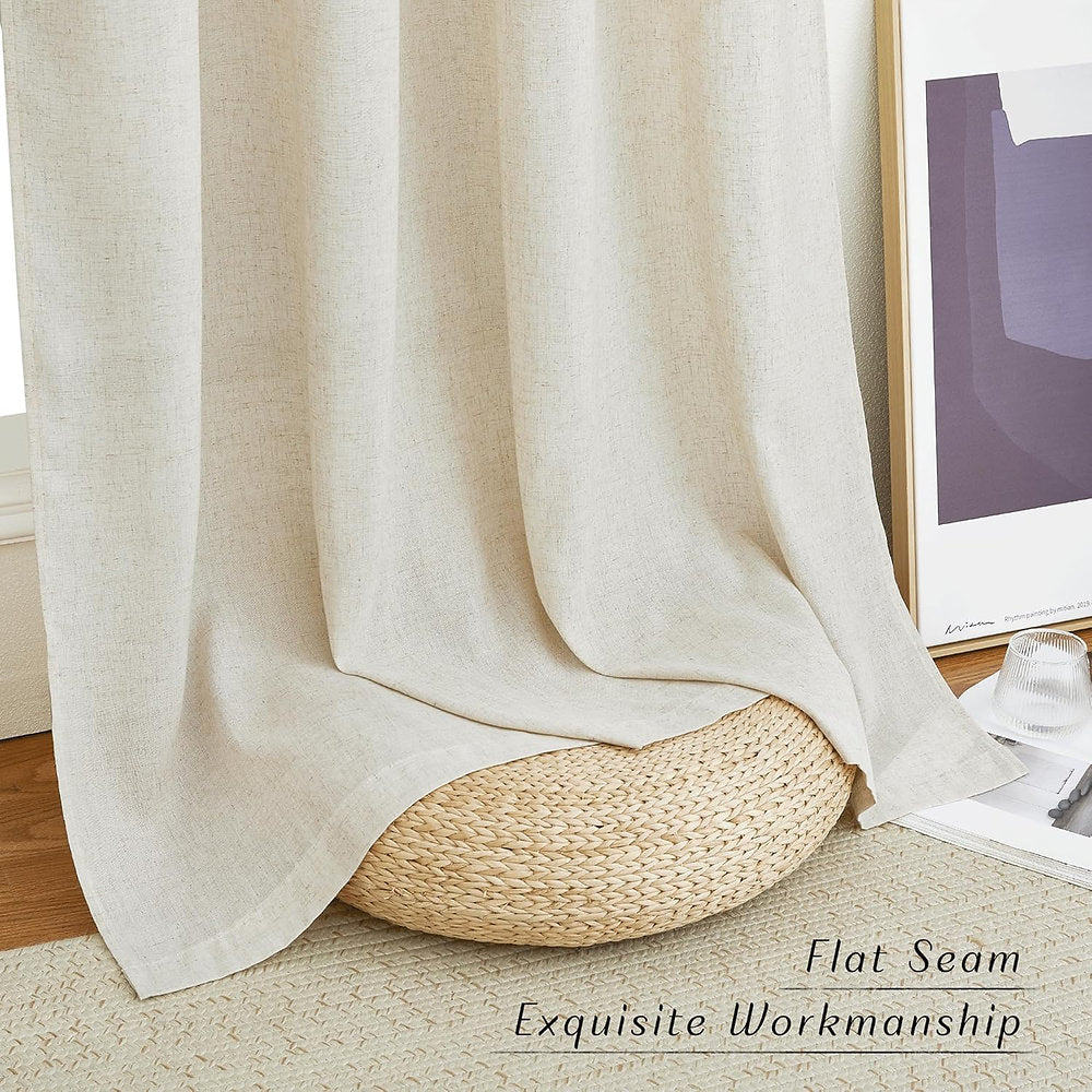 Perdele semitransparente cu rejansa, Pany Dance 140x145cm, bej