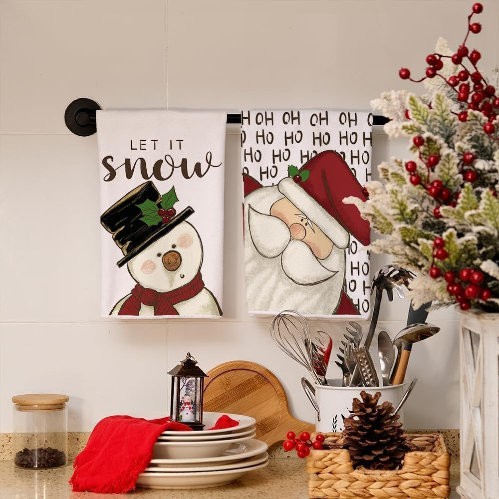 Set de 2 prosoape decorative Craciun, 40x60cm