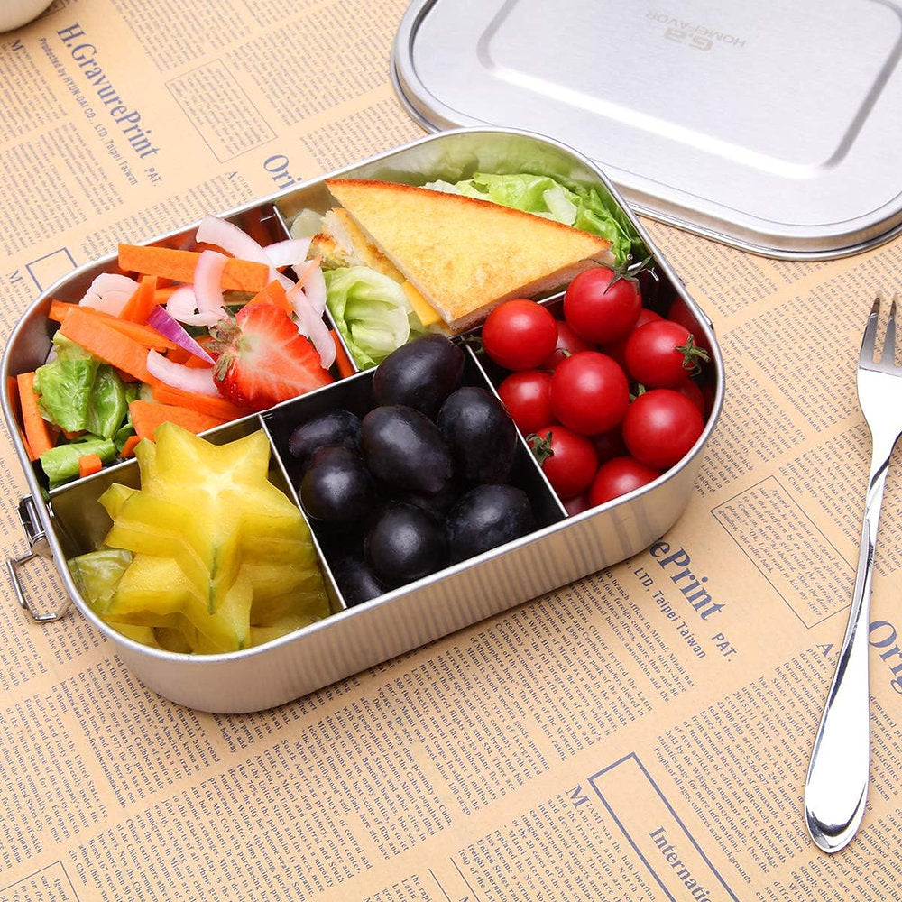 Cutie pranz, Ga Hamefavor, compartimentata, INOX, 1400ml