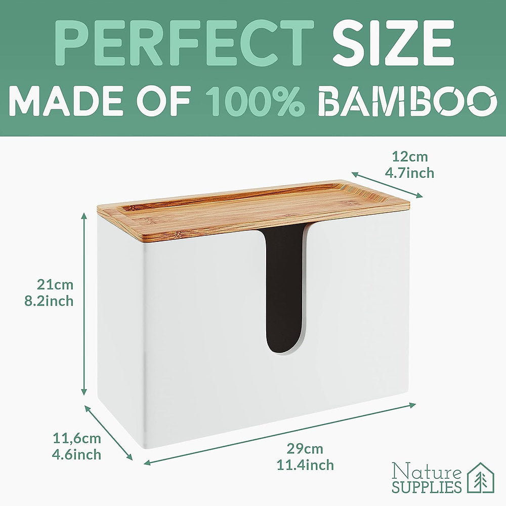 Dispenser servetele, Nature Supplies, 29x12x21cm, bambus