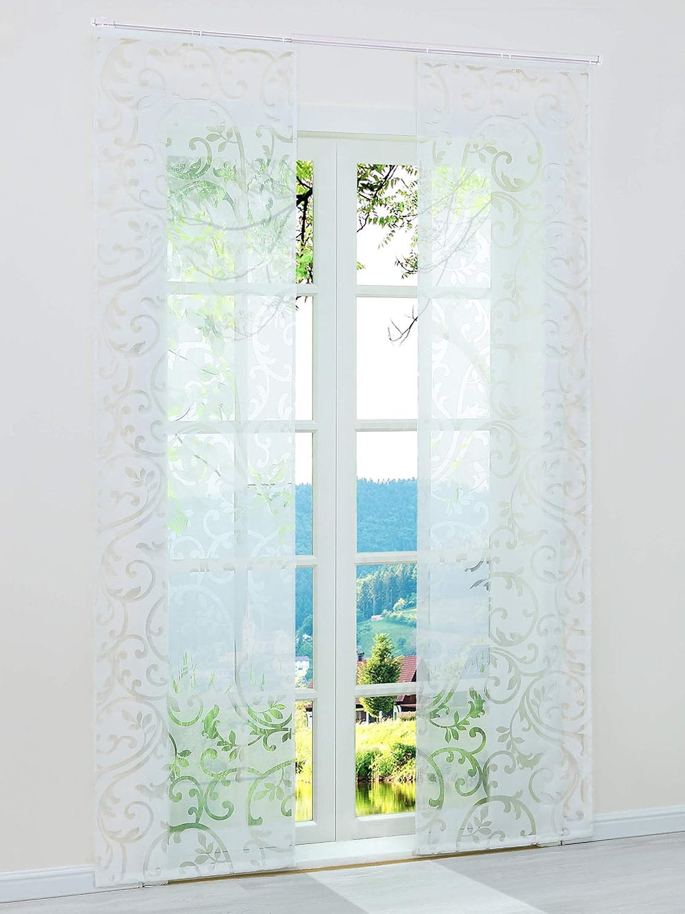 Perdele decorative cu sistem de glisare 57x225cm