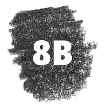 5 x Creion grafit Mars Lumograph Staedtler 8B