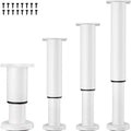 Set de 4 picioare mobilier, 25-42cm., Alb
