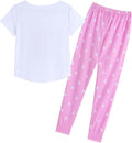 Set Pijama doua piese, MyFav, alb roz, S sau M