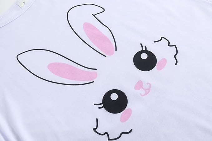 Set Pijama doua piese, MyFav, alb roz, S sau M