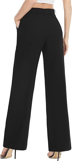 Pantaloni dama, Tapata, tale inalta, elastic cu buzi#unare, marimea 18, negru