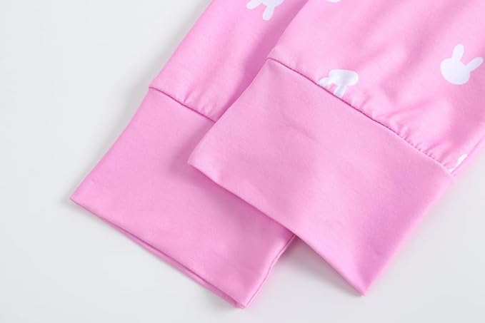 Set Pijama doua piese, MyFav, alb roz, S sau M