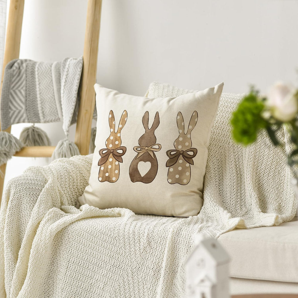 Fata de perna paste, Artoid, Polka Dots Rabbits, 45 x45cm, set de 2