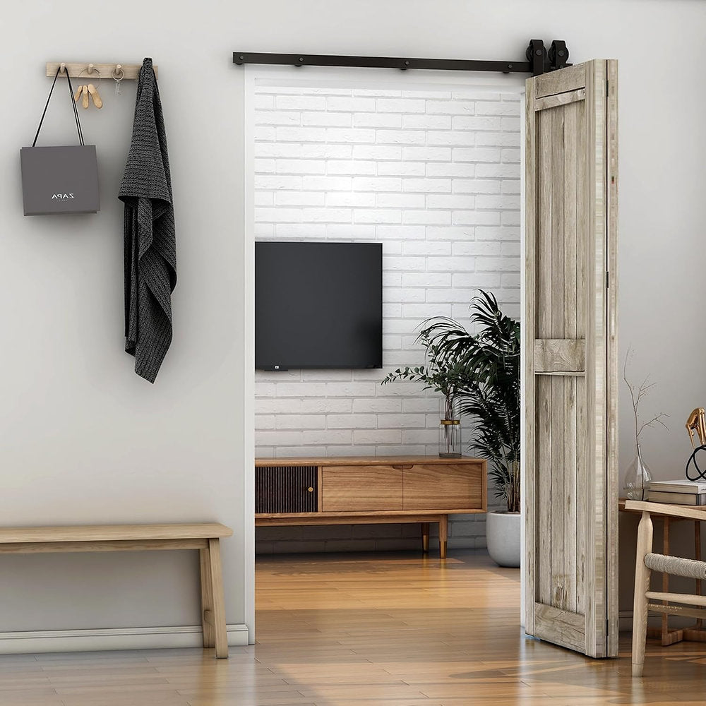 Kit de montare usi pliabile, mecanism usa plianta, 92cm, Qinaixqm