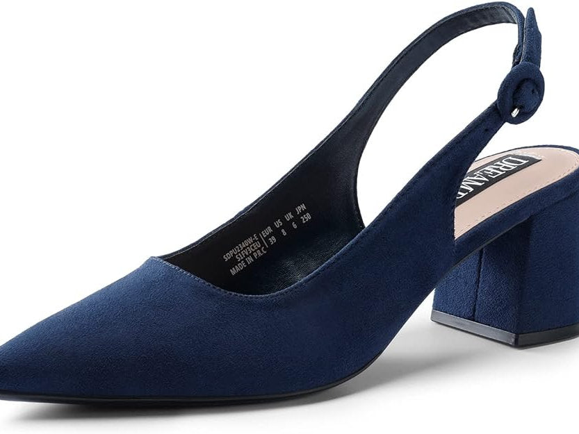 Samdale cu toc gros, Dream Pairs 41, Albastru