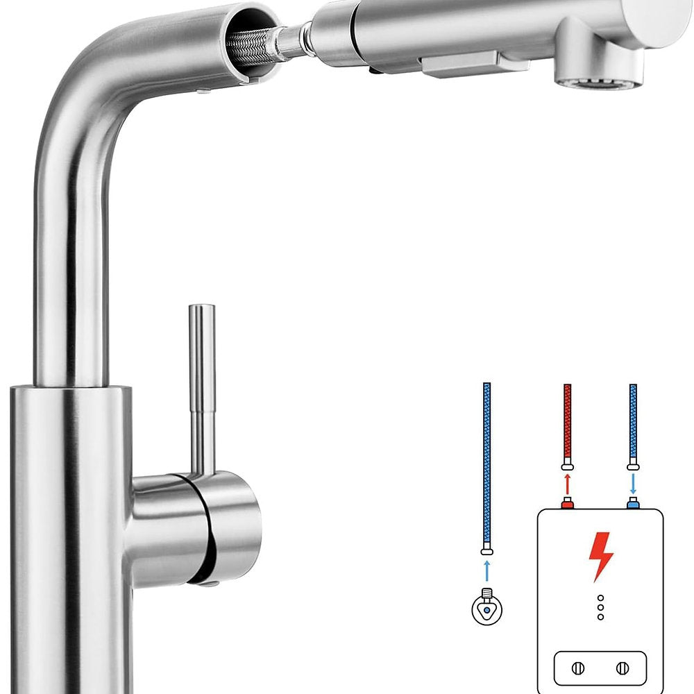Robinet retractabil, cu pulverizator LONHEO, 360°