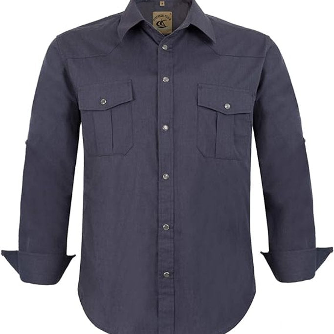 Camasa barbati, Coverals Club, Gri, XXL