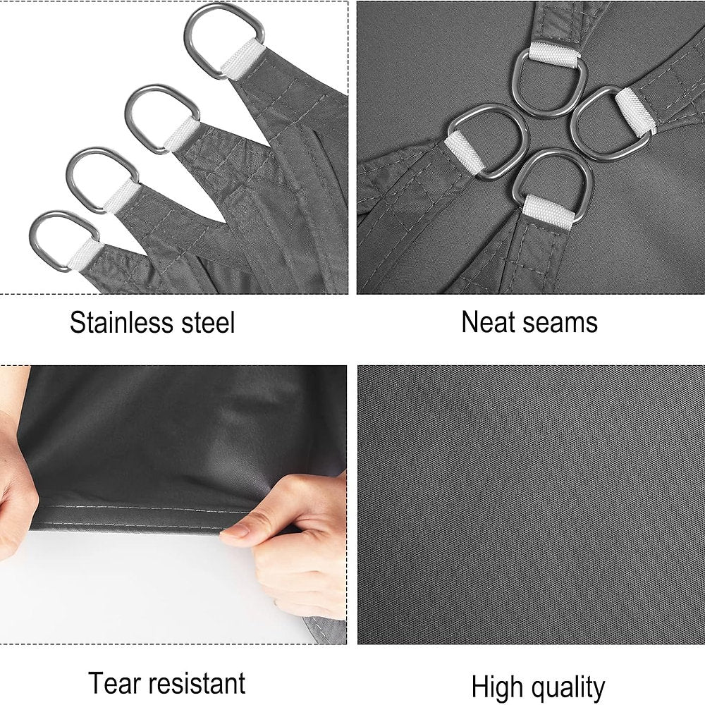 Copertina, protectie solara Woltu, Prelata Premium 5x5x7m, impermeabil, Antracit