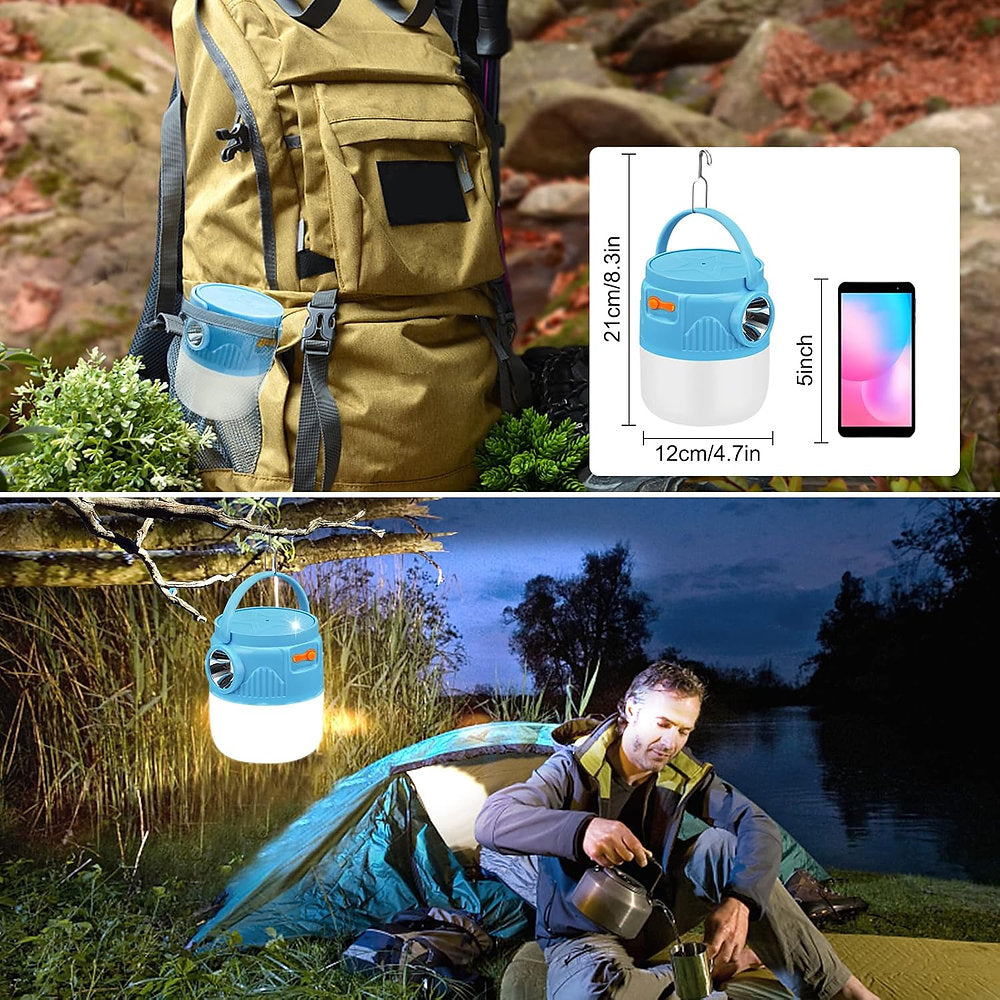Lampa camping, drumetii, usb, 3 moduri, 800 lumeni