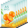 Suport meniu, display prezentare QWORK, transparent, A5, set de 6