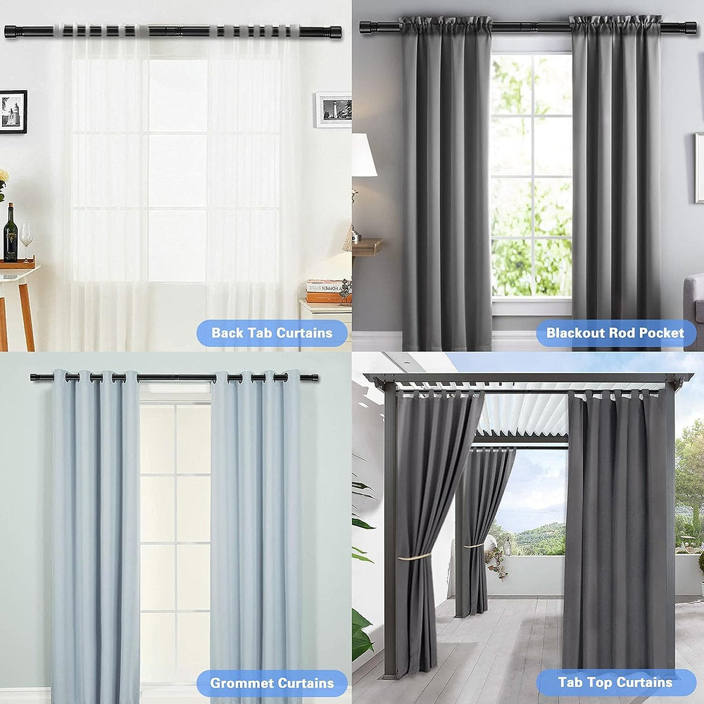 Galerie, INFLATION, bara perdea, draperie extensibila, 76-157cm