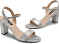 Sandale de damă cu toc, Dream Pairs, Argintiu, 38