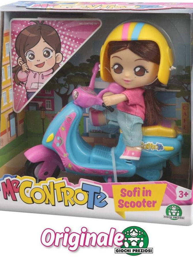 Jucarie Papusa pe scuter, Giochi Preziosi, 12cm, 3+