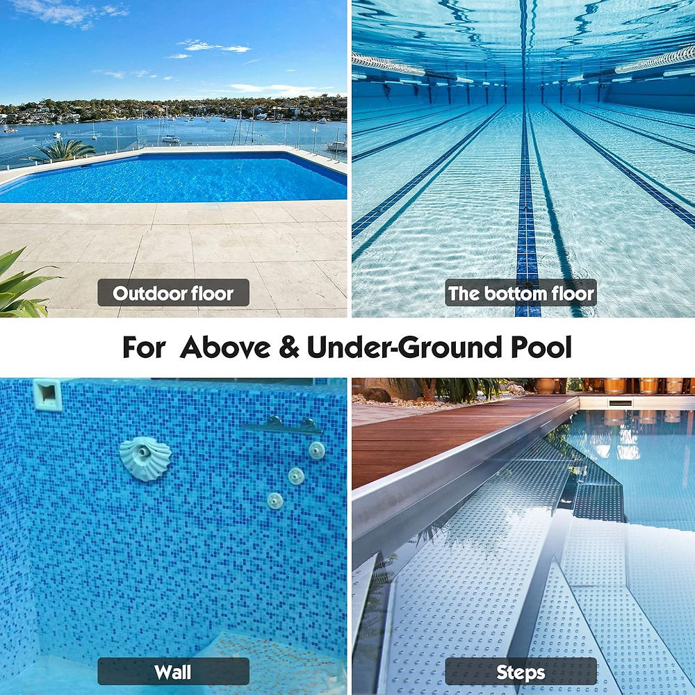 Perie curatare piscina, curbata 43cm, coada 140cm