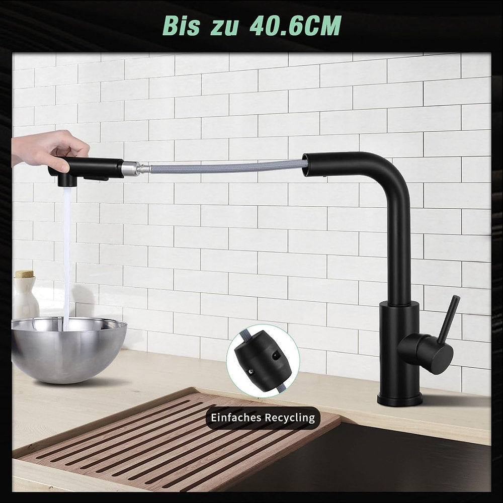 Robinet retractabil, cu pulverizator DJS 7, 360°
