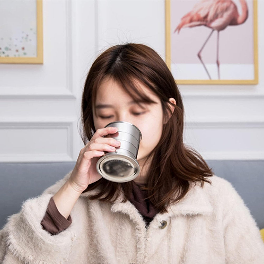 Pahar pliabil INOX, 7.4x8.5cm