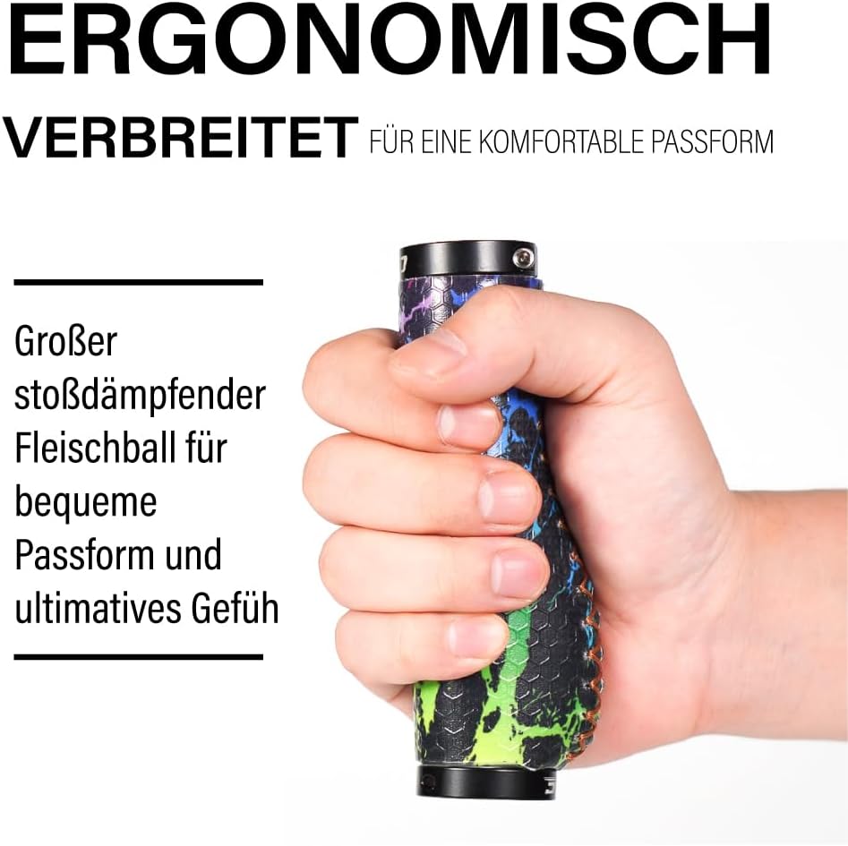 Set mansoane ghidon bicicleta, ergonomic, manson cu capac 20-22mm