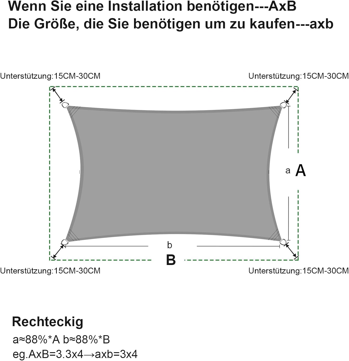 Copertina Sunny Guard, prelata, protectie solara Premium 2x4 m, antracit