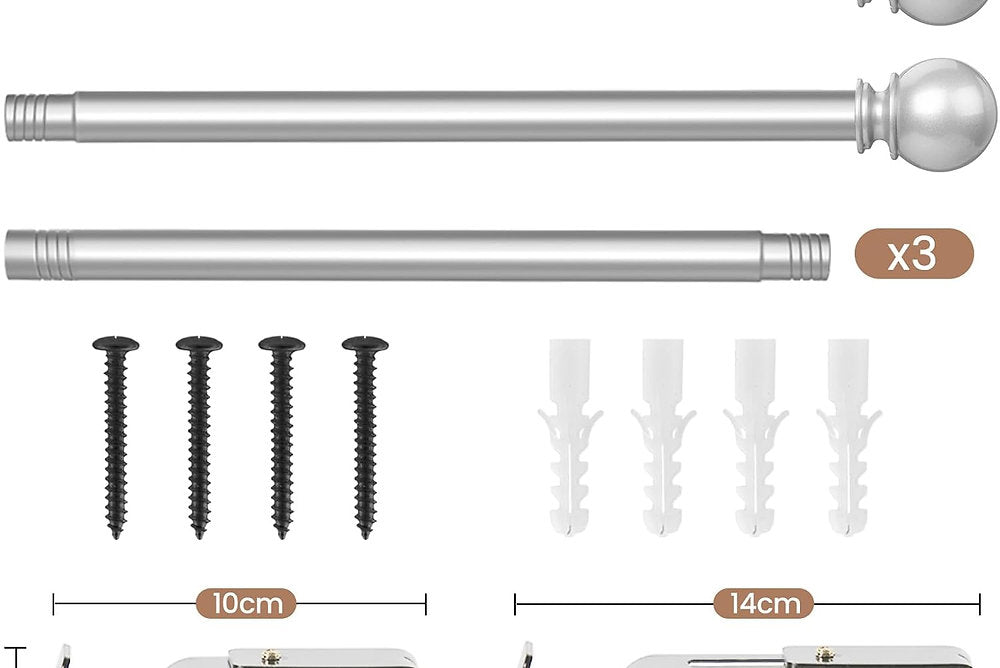 Galerie, INFLATION, bara perdea, draperie extensibila, 76-157cm, cap 16mm