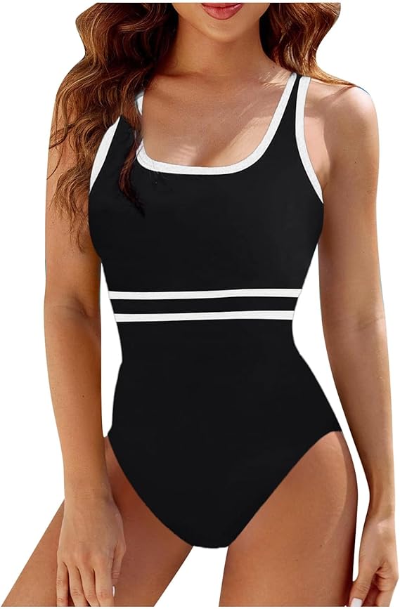 Dres baie femei, costum de baie intreg, negru, S