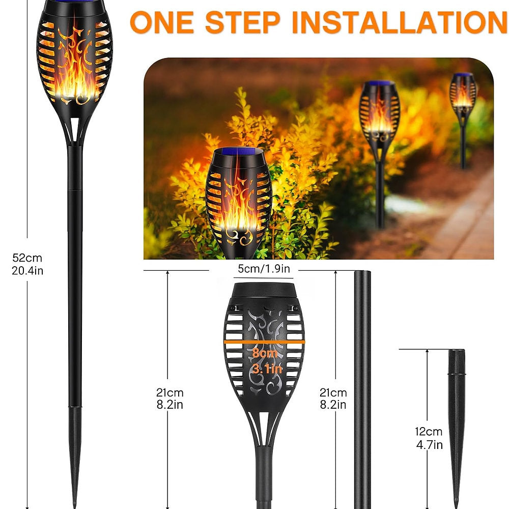 ZEYXINH Lumini solare de grădină, 6 bucăți IP65 Decorative pentru exterior